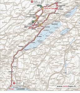 Morges to La Chaux-de-Fonds course