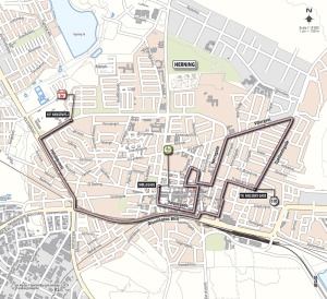 Course Route for the First Stage of the Giro d'Italia