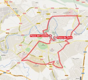 Map for Stage1 TTT within Pamplona